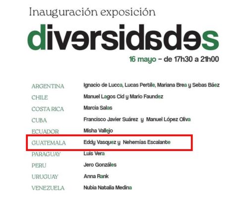 Artistas guatemaltecos en exposición DiversisadeS