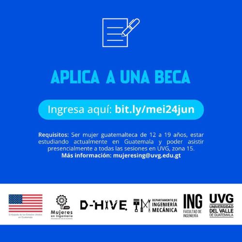 Beca Mujeres en Ingeniería 2024 en Guatemala
