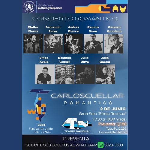 Carlos Cuellar presenta Concierto Romántico