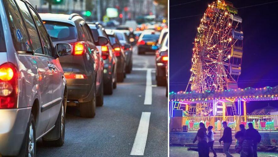 Cierres vehiculares en Mixco por Feria Lo de Bran en 2024
