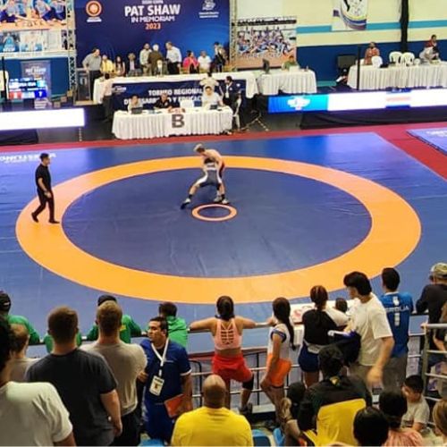 Competencia de lucha olímpica