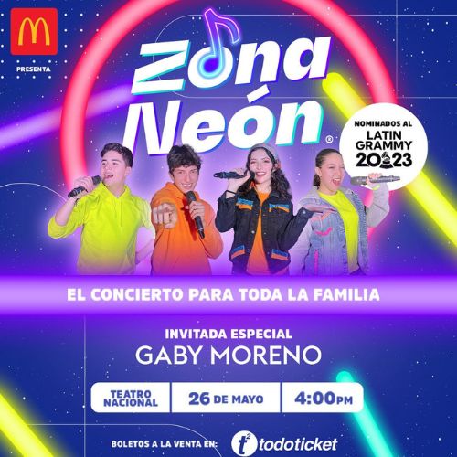 Este 2024 Grupo guatemalteco Zona Neón en concierto