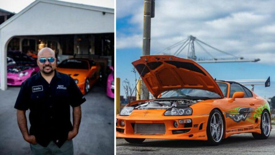Guatemalteco con carros tributo a las películas de Rápidos y Furiosos