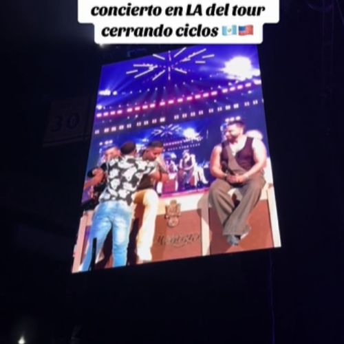 Guatemalteco subió al escenario con Aventura concierto Los Ángeles