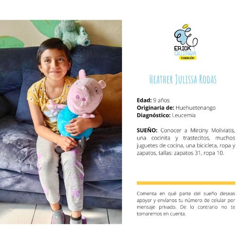 Mirciny Moliviatis cumplió el sueño de una niña de 9 años de Huehuetenango