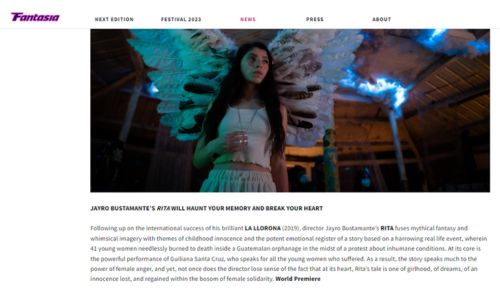 Película de Jayro Bustamante competirá en el Festival Internacional de Cine Fantasía 2024