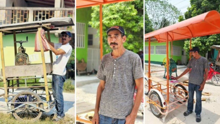 Sorprendieron a vendedor de granizadas en Petén