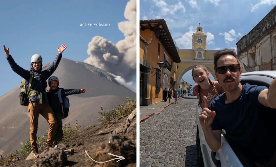 The Walton Adventure, una familia estadounidense en el Volcán de Fuego, mayo 2024