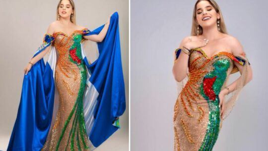 Allisson Valdez lució traje que rinde homenaje al Quetzal