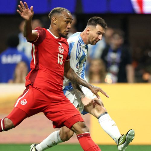 Leo Messi contra Canadá en Copa América