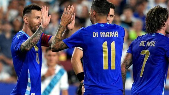 Selección de Argentina celebración