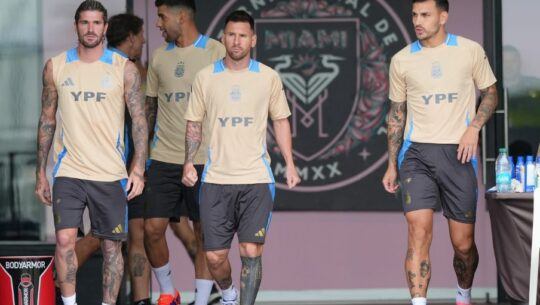 Leo Messi con Argentina