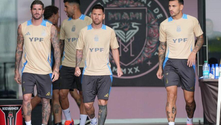 Leo Messi con Argentina