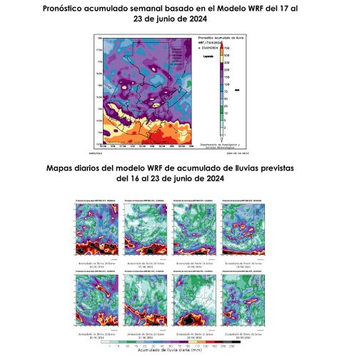 Clima en Guatemala del 17 al 23 de junio de 2024