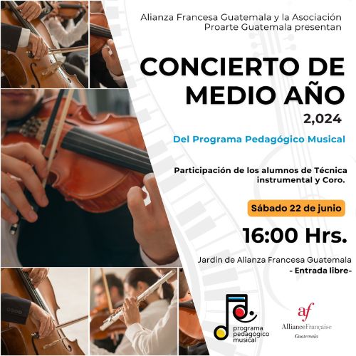 Concierto en Actividades en la Alianza Francesa de Guatemala