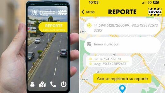 Covial App para reportar daños en carreteras