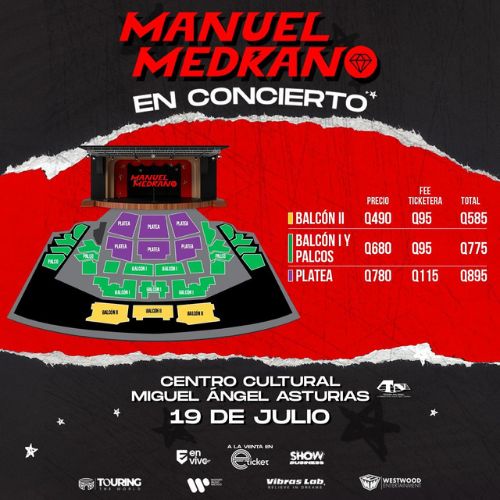En Guatemala 2024 el concierto de Manuel Medrano
