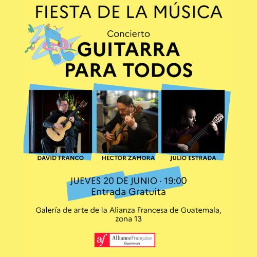 Guitarra Actividades en la Alianza Francesa de Guatemala
