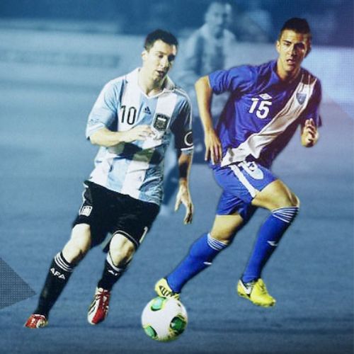 Messi contra Manuel León en 2013