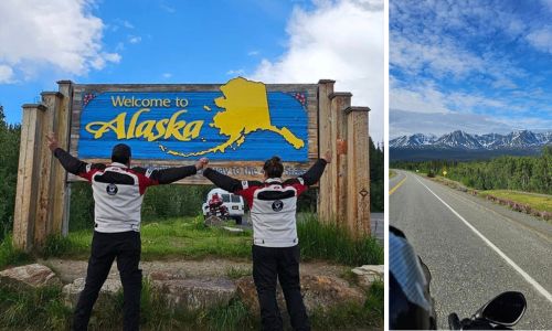 Quetzaltecos viajaron en motocicleta desde Xela hasta Alaska