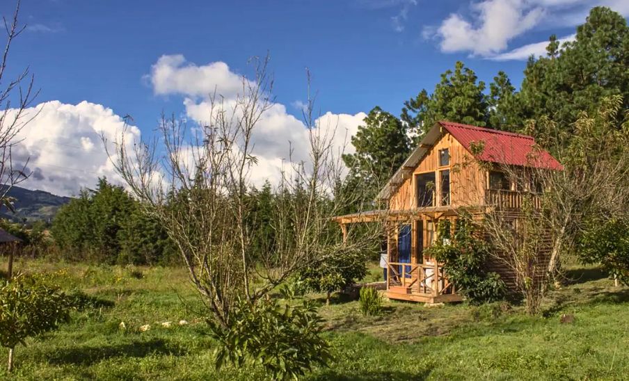 La cabaña miniatura en Indigo Cabins, una opción diferente de hospedaje