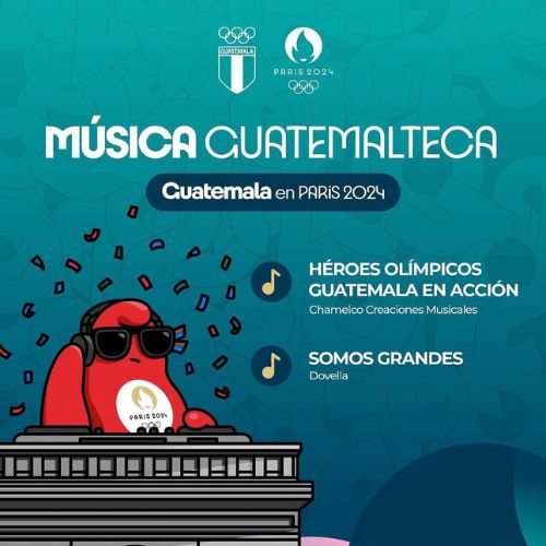 Artistas dedican canciones a los atletas de Guatemala en París 2024