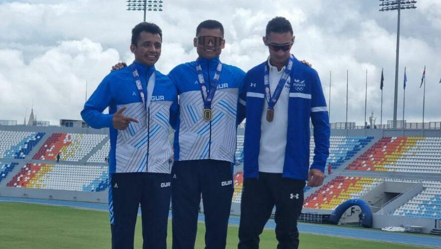 Erick Barrondo en el podio del CA de Atletismo 2024