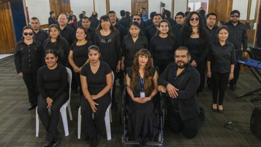 Concierto a ciegas por parte del Coro Nacional de Personas con Discapacidad este 2024 en la Ciudad de Guatemala