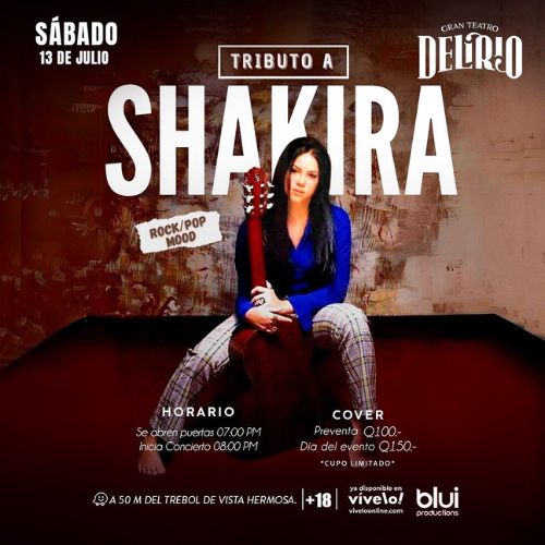 Concierto tributo a Shakira 2024
