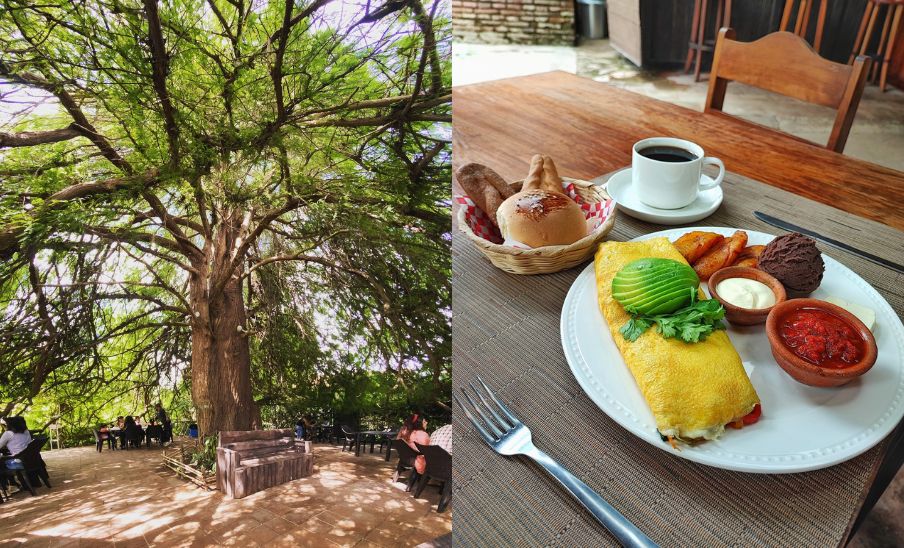 El Trapiche de Don Tonito, un restaurante con mesas al aire libre en Sacatepéquez