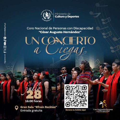 Guatemala 2024 Concierto a ciegas por parte del Coro Nacional de Personas con Discapacidad