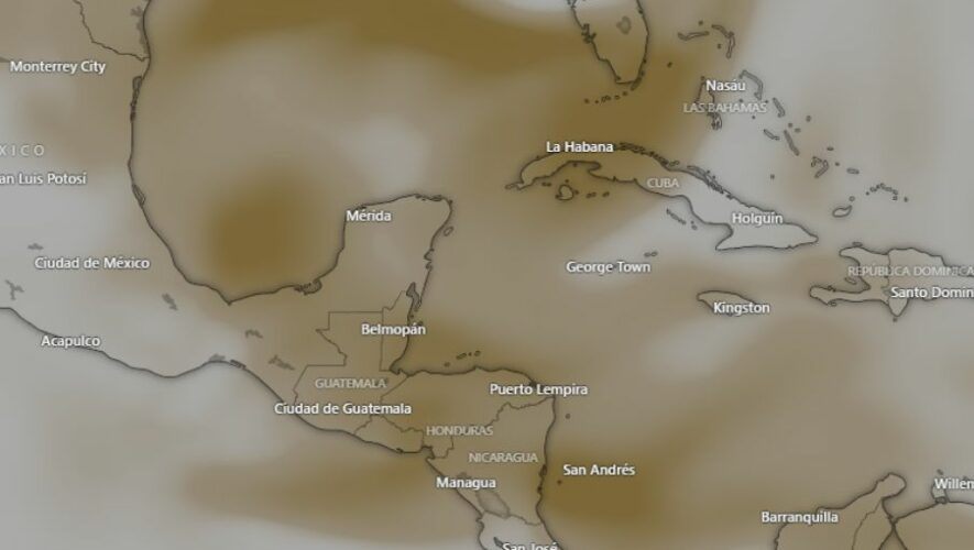 Polvo del Sahara en Guatemala julio 2024