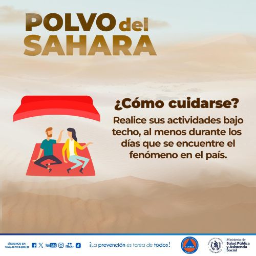 Polvo del Sahara ingresará nuevamente a Guatemala, julio 2024