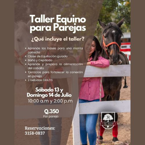 Taller Equino 2024 para los guatemaltecos en Entre Robles