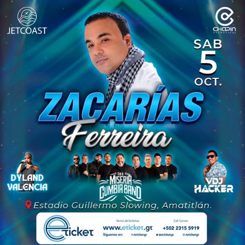 2024 Concierto en Guatemala de Zacarías Ferreira