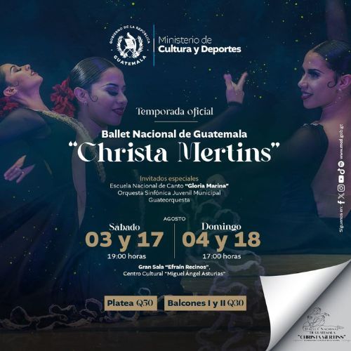 Ballet en la Cartelera Cultural de Agosto en el Teatro Nacional