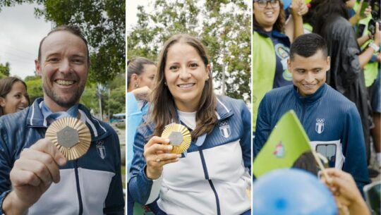 Caravana de bienvenida a los atletas de olímpicos de París 2024 en Guatemala