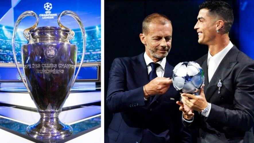 Cristiano Ronaldo y la copa de la Champions League