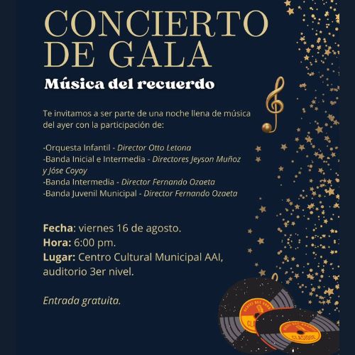 Concierto de gala a cargo de la Escuela Municipal de Música este 2024