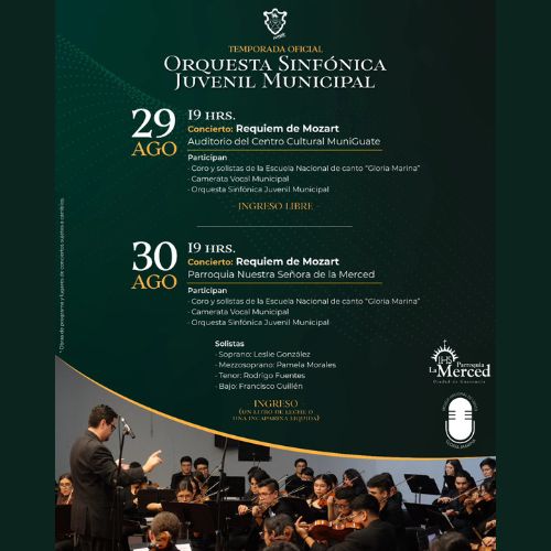 El Concierto de la Orquesta Sinfónica Juvenil Municipal «Réquiem de Mozart»