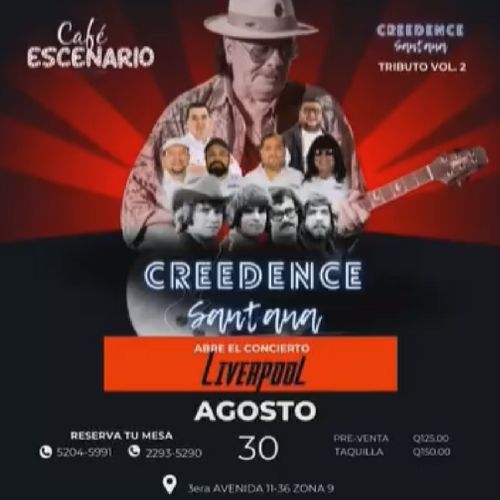 El Tributo a Creedence y Santana en Guatemala