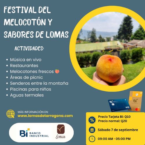 Festival del Melocotón y Sabores de Lomas en Quetzaltenango este 2024