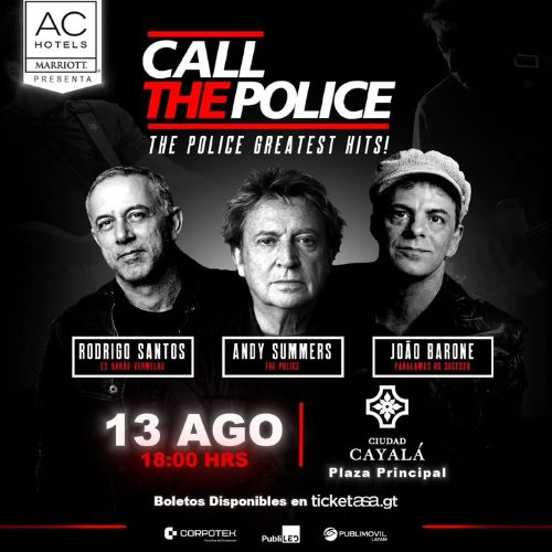 La banda Call The Police en concierto en Guatemala