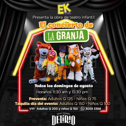 Llega El concierto de la granja en Guatemala