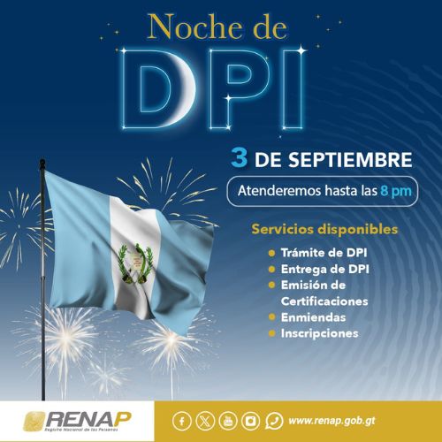 Noche del DPI de septiembre 2024 en Guatemala del Renap