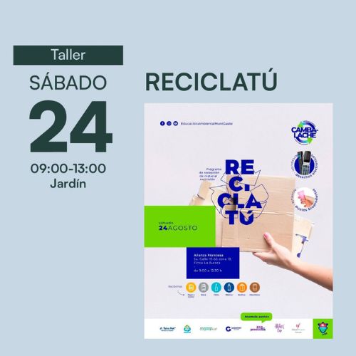 Reciclaje en Cartelera Cultural de Agosto en la Alianza Francesa