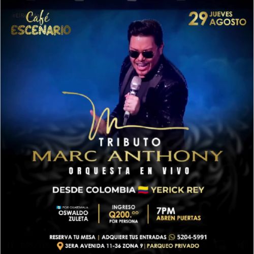 Tributo a Marc Anthony en Guatemala