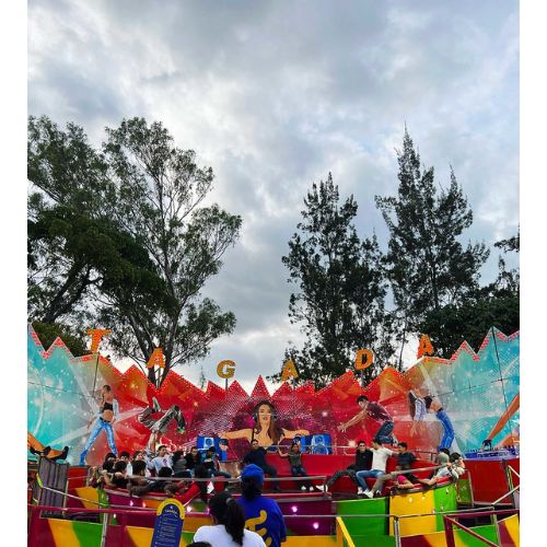 Trolley bus parqueos gratuitos en la Feria de Jocotenango 2024