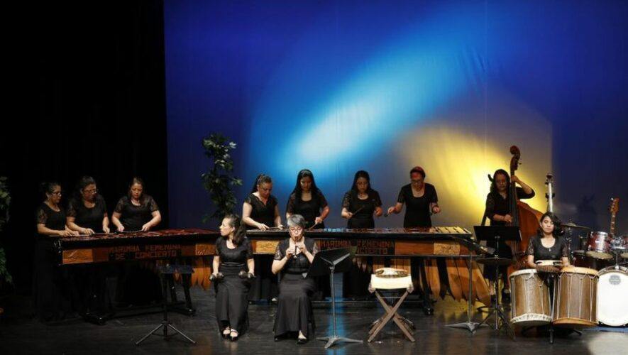 Concierto de Independencia de la Marimba Femenina de Concierto 2024 en Teatro Nacional