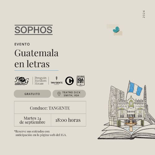 Conferencia «Guatemala en letras» en Sophos